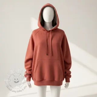 Teplákovina počesaná JOGGING henna melange