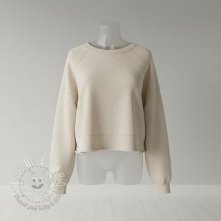 Teplákovina počesaná JOGGING beige melange