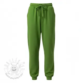 Teplákovina počesaná JOGGING green