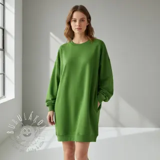 Teplákovina počesaná JOGGING green