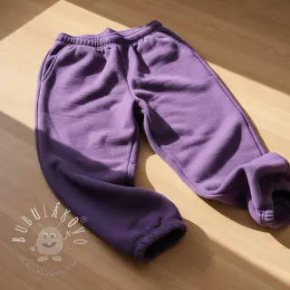 Teplákovina počesaná JOGGING purple