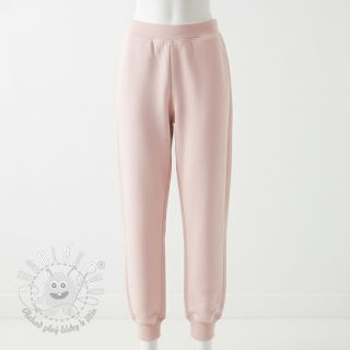 Teplákovina počesaná JOGGING soft rose