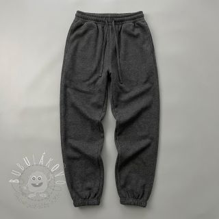 Teplákovina počesaná JOGGING anthracite melange