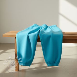 Teplákovina počesaná JOGGING turquoise