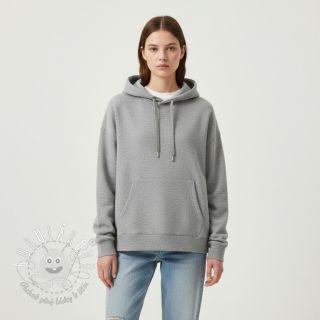 Teplákovina počesaná JOGGING light grey melange
