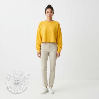 Teplákovina počesaná JOGGING yellow