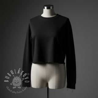 Teplákovina počesaná JOGGING black