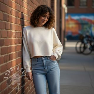 Teplákovina počesaná JOGGING white