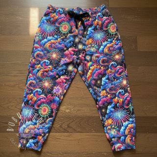 Teplákovina Fire works design E digital print