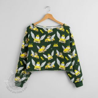 Teplákovina Retro design A digital print