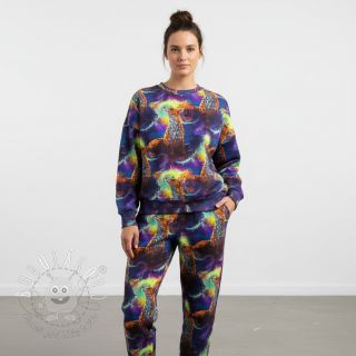 Teplákovina Fantasy fox digital print