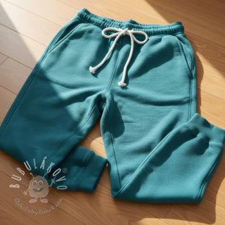 Teplákovina počesaná JOGGING petrol