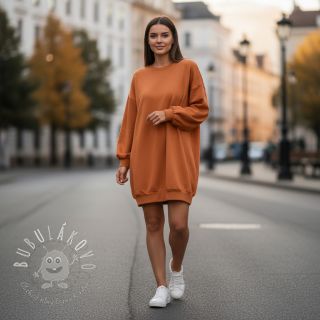 Teplákovina počesaná JOGGING salmon