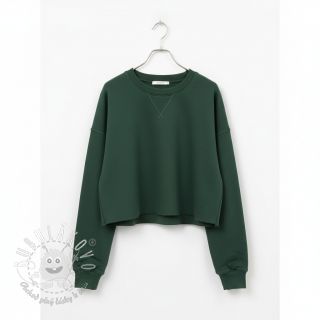 Teplákovina počesaná JOGGING dark green
