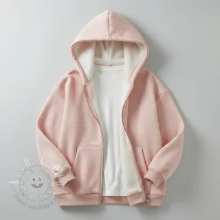 Teplákovina počesaná JOGGING rose melange