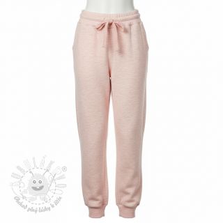 Teplákovina počesaná JOGGING rose melange