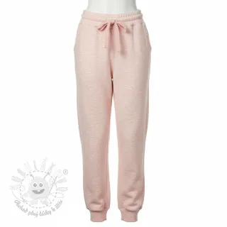 Teplákovina počesaná JOGGING rose melange