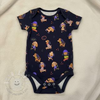 Úplet Dogs navy digital print