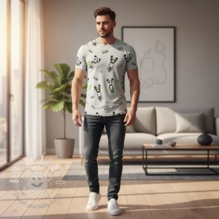 Úplet NEON Super heroes ecru melange