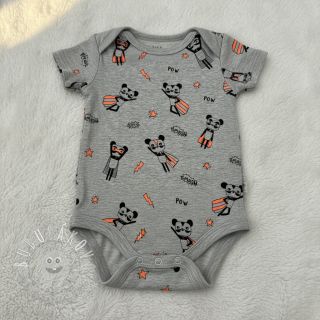 Úplet NEON Super heroes light grey melange