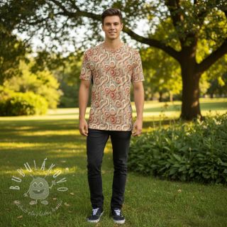 Úplet VISCOSE Unity orange digital print