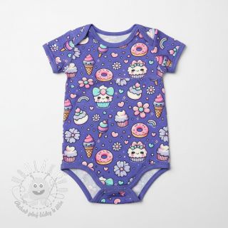 Úplet Sweet food lavender digital print