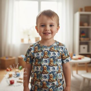 Úplet Mini animals design A digital print