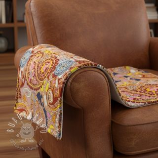 Umelá kožušina Paisley digital print