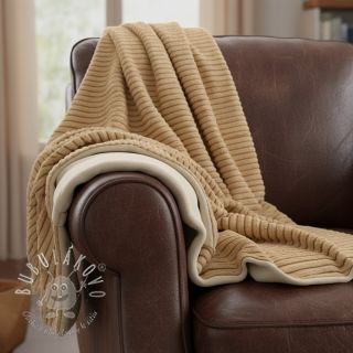 Umelá kožušina Shadow stripes bronze