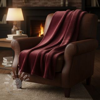 Umelá kožušina SMOOTH bordeaux