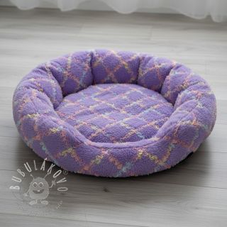 Umelá kožušina s tylom MULTI lilac