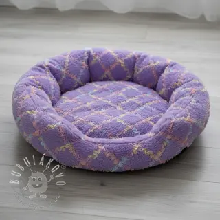 Umelá kožušina s tylom MULTI lilac