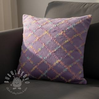 Umelá kožušina s tylom MULTI lilac