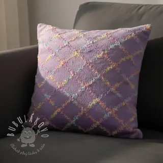 Umelá kožušina s tylom MULTI lilac