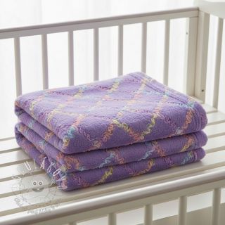 Umelá kožušina s tylom MULTI lilac