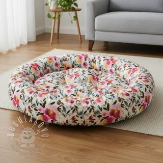 Umelá kožušina Flower multicolour