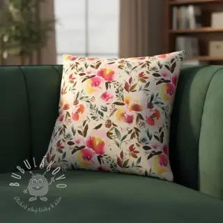 Umelá kožušina Flower multicolour