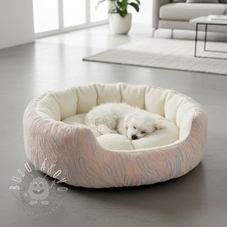 Umelá kožušina s tylom powder