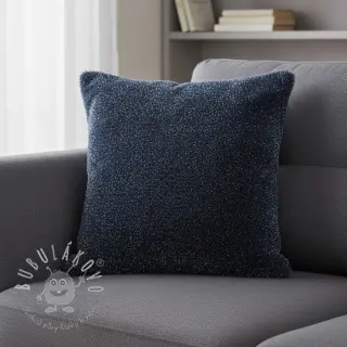 Umelá kožušina LUREX SILVER navy