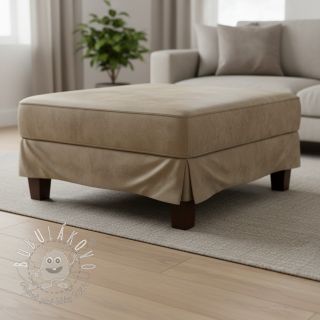 Umelá koža semiš DOUDOU tourterelle