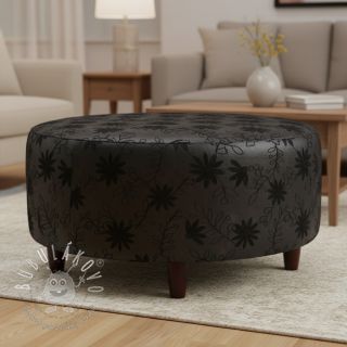 Umelá koža odevná Flowers design C