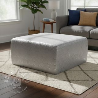 Umelá koža SNAKE blanc argent