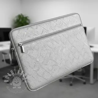 Umelá koža SNAKE blanc argent