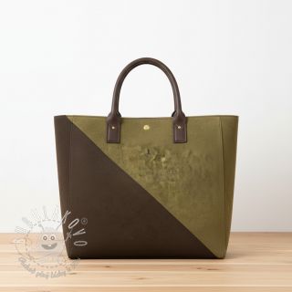 Umelá koža semiš ALASKA mousse/brun