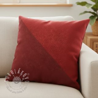 Umelá koža semiš ALASKA griotte/bordeaux