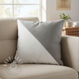 Umelá koža semiš ALASKA blanc/perle