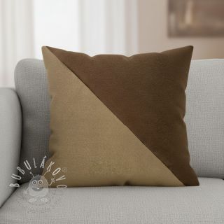 Umelá koža semiš ALASKA chocolat/daim