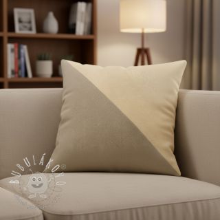 Umelá koža semiš ALASKA sable/beige