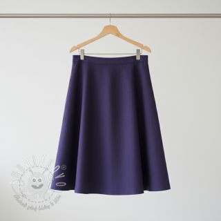 Viskóza s ľanom WASHED navy