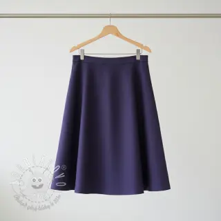 Viskóza s ľanom WASHED navy